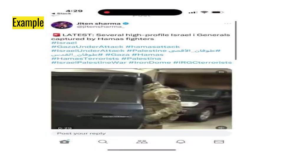 Slide screenshot of a tweet.