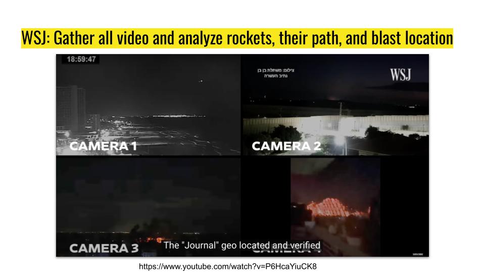 Screenshot of news broadcast showing cameras.