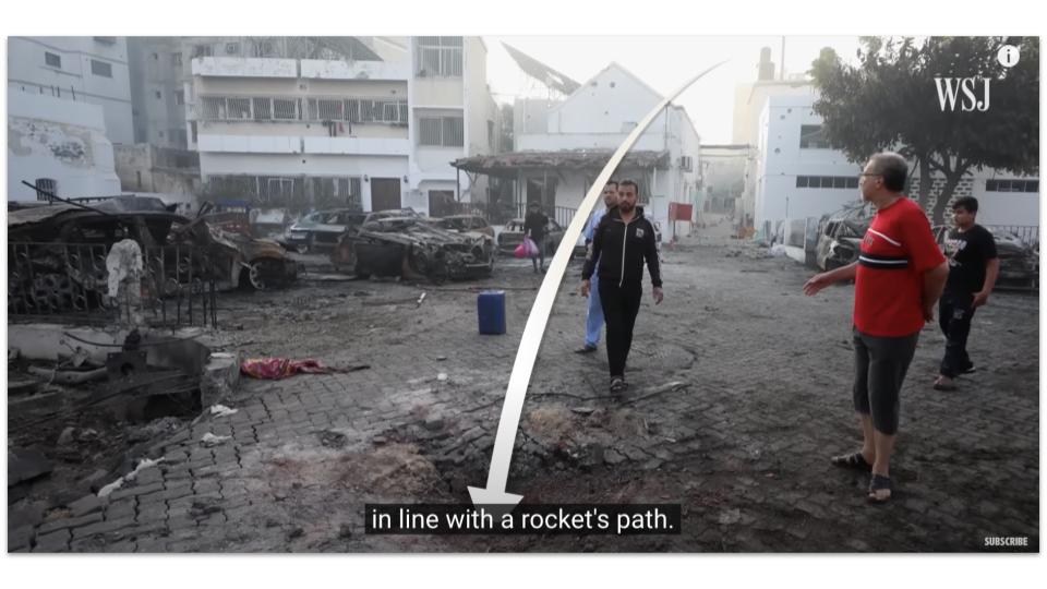 Screenshot of news broadcast report.