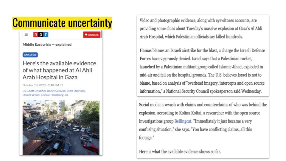 Slide with news article clippings.