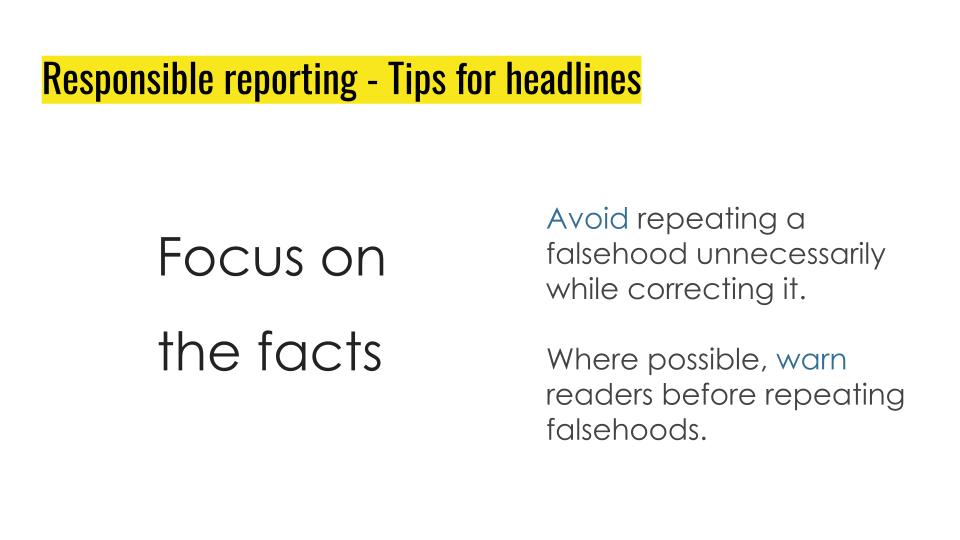 Focus on the facts page.