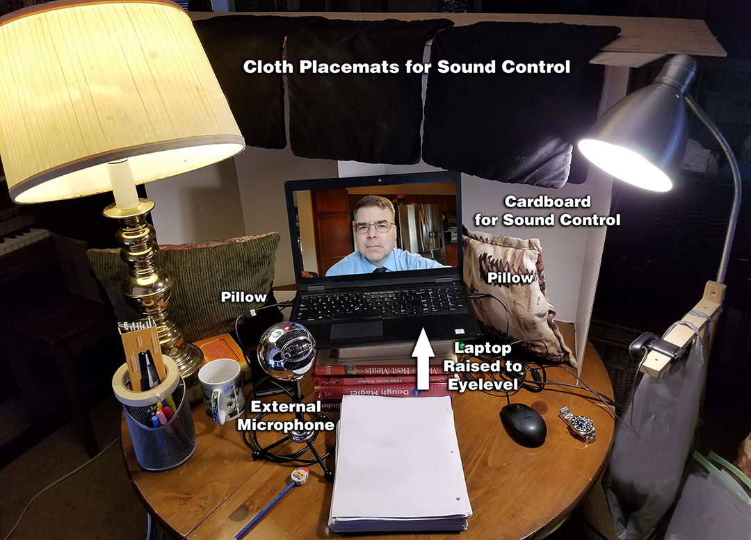 Photo showing how to muffle external sounds.