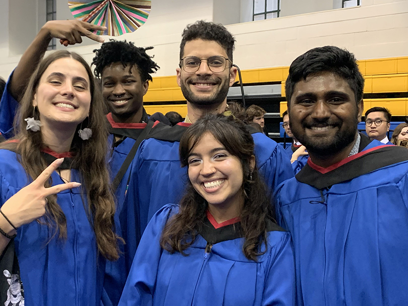 Andrea Josic with her colleagues from The Eyeopener. 