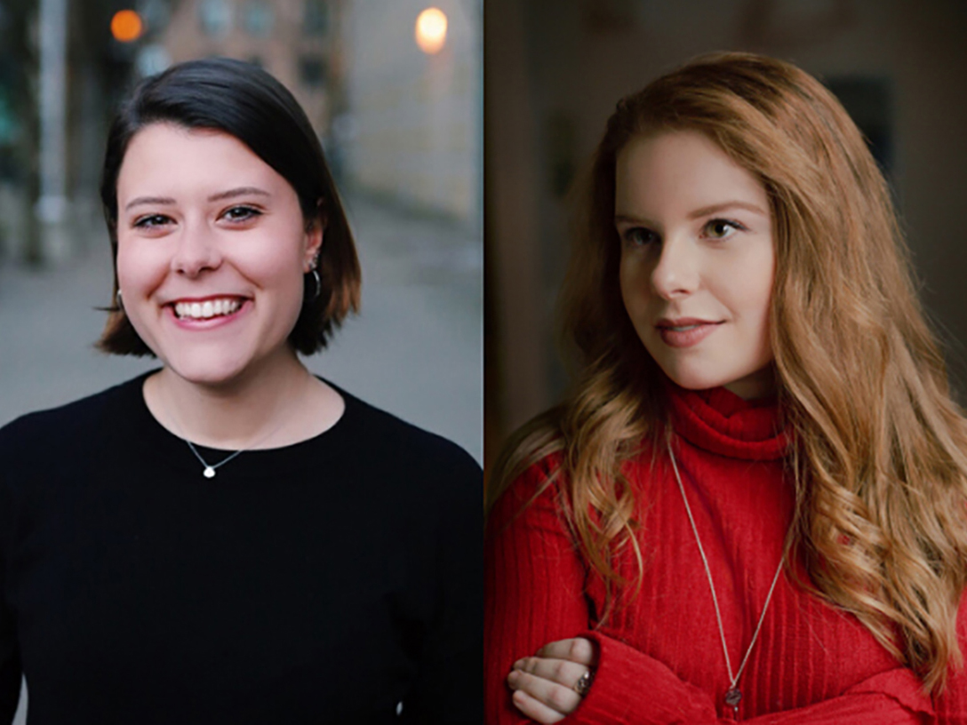 Julianna Perkins (left) and Ashley Fraser (right) are this year’s Ryerson recipients of the Joan Donaldson Scholarship. (Ethan Jakob Craft, Shelby Fraser).