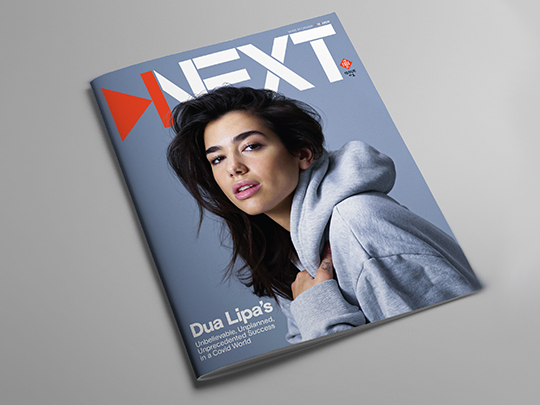 Image of the promotional cover of NEXT magazine.