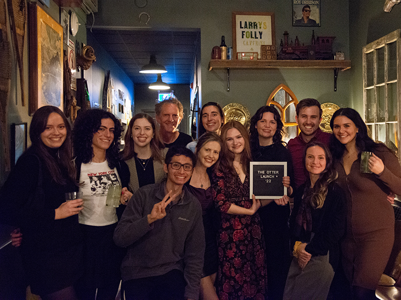 The Otter’s masthead had their launch party on Monday November 14 in Toronto (The Otter/Aloysius Wong) 