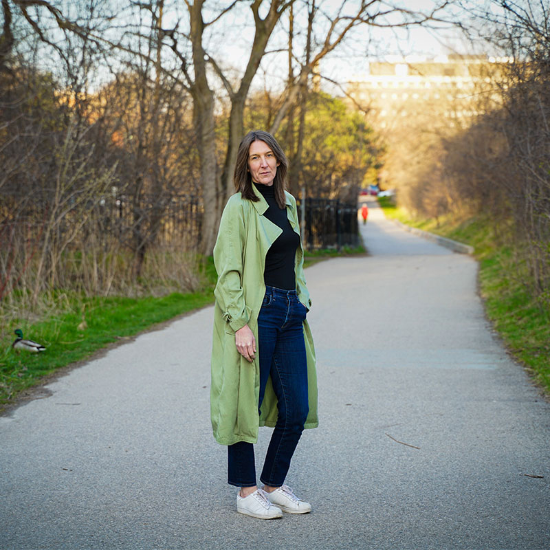 Siri Agrell, candidate for Toronto city council in Parkdale-High Park and alum of the School of Journalism at TMU.