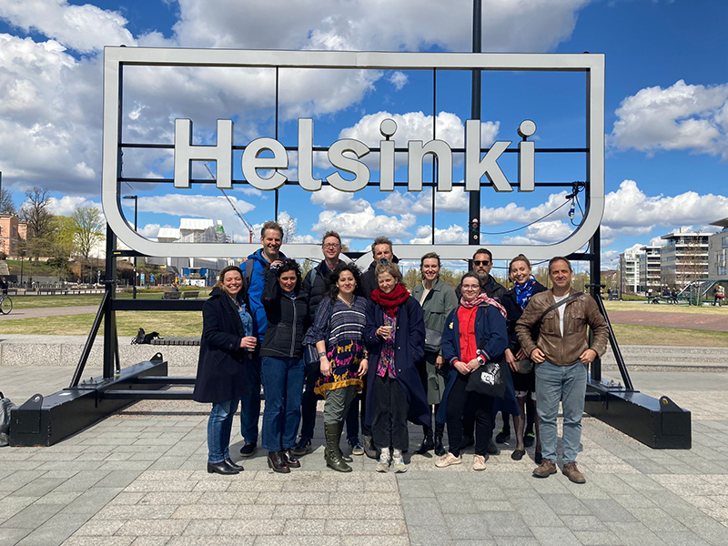 Participants of the Live Journalism Conference 2022 in Helsinki, Finland (photo courtesy of Sonya Fatah)