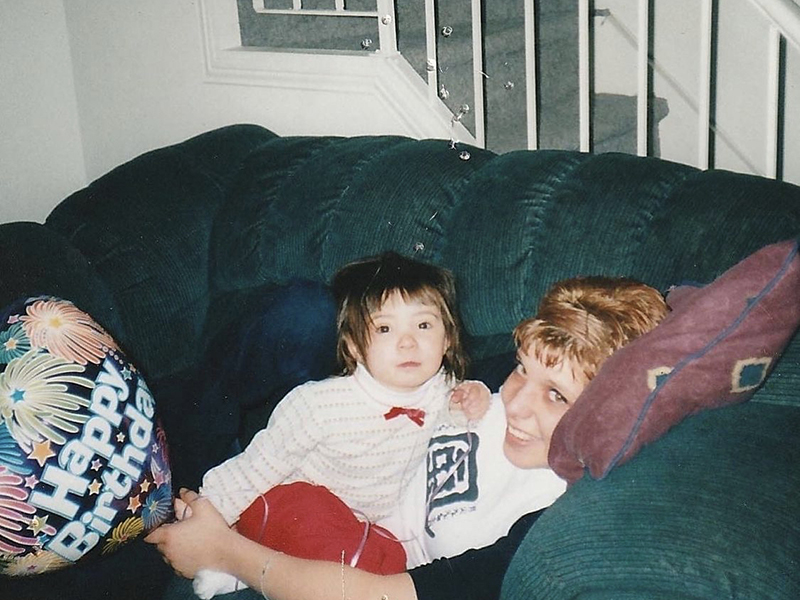 Gabby McMann with her mother Monica McMann. 
