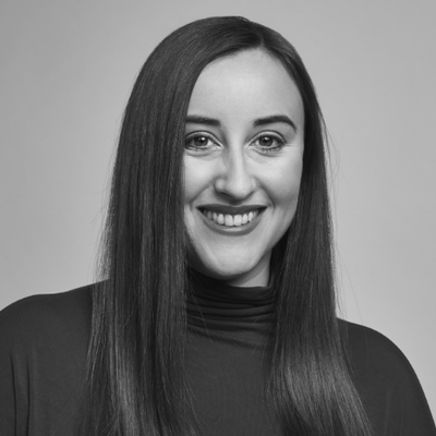 Black and white headshot of alum Haley Cullingham.