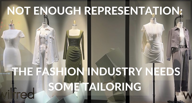 Dresses and suits in a window. Photo courtesy of Lauren Battagello. 
