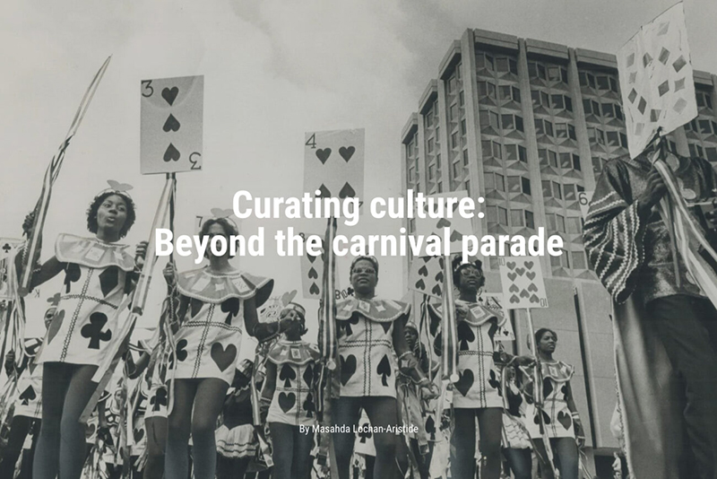 People dressed up for carnival. 