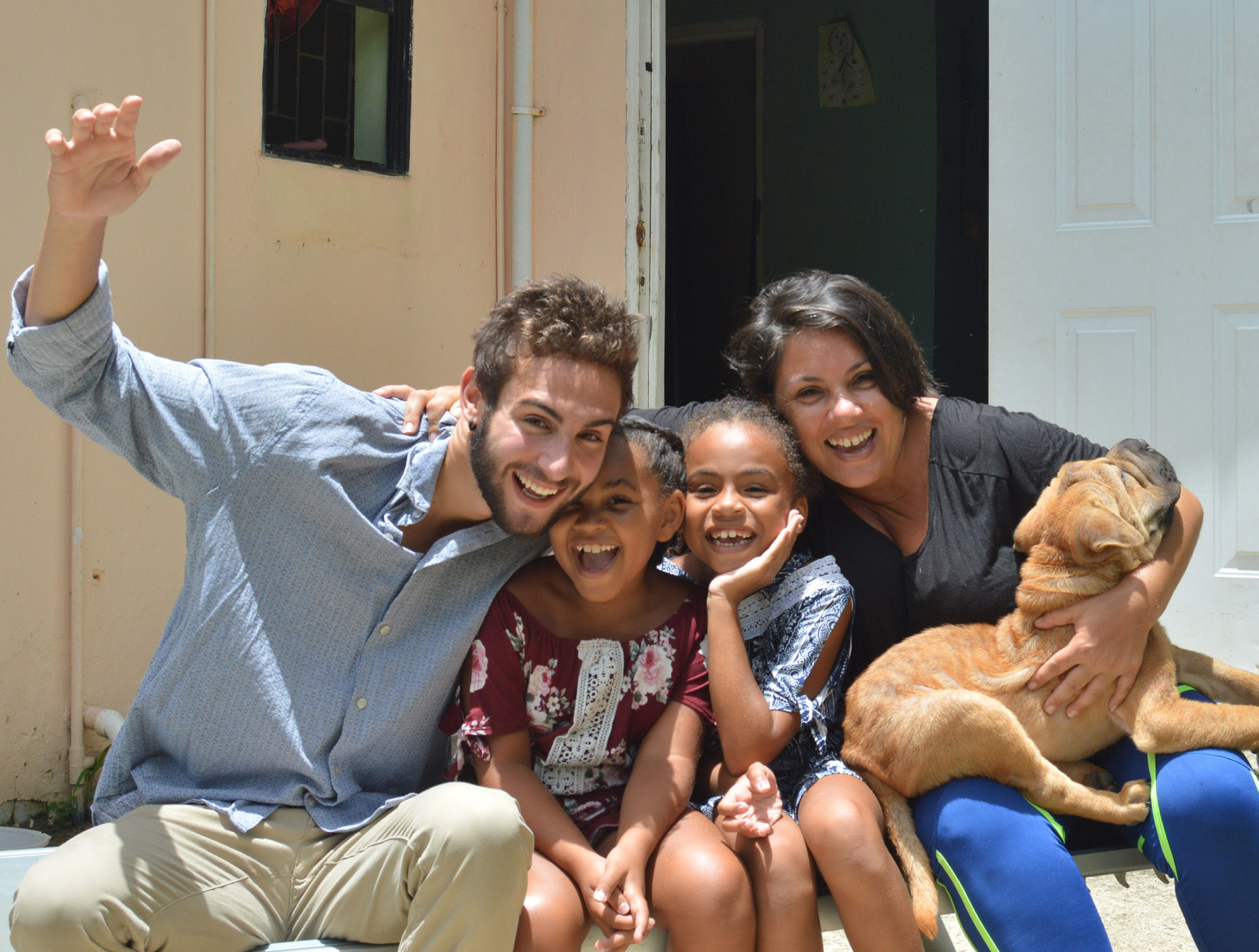 David Venn during his internship in Saint Lucia.