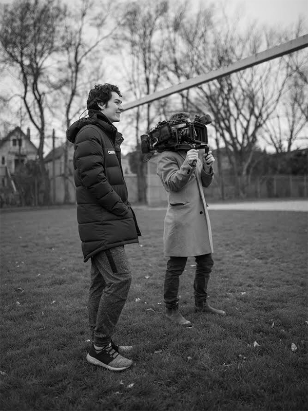 Luke Galati on site directing the short documentary. 