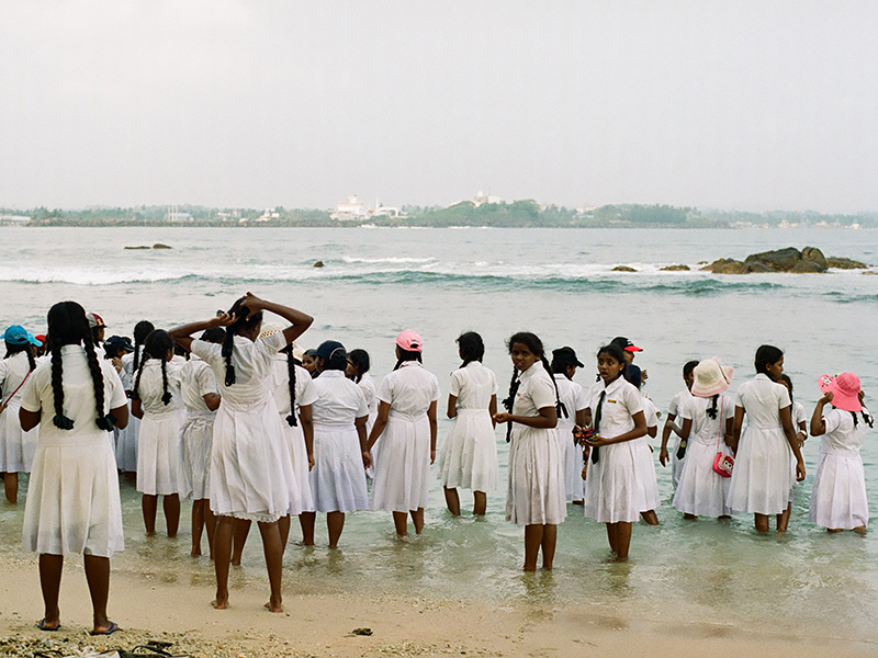 A group of girls take an after-school dip in Galle Fort, Sri Lanka. (2019)