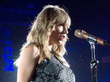 Taylor Swift performing on her Reputation tour in 2018.