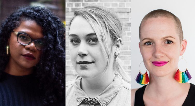 From left to right: Eternity Martis, Lauren McKeon and Rebecca Rose