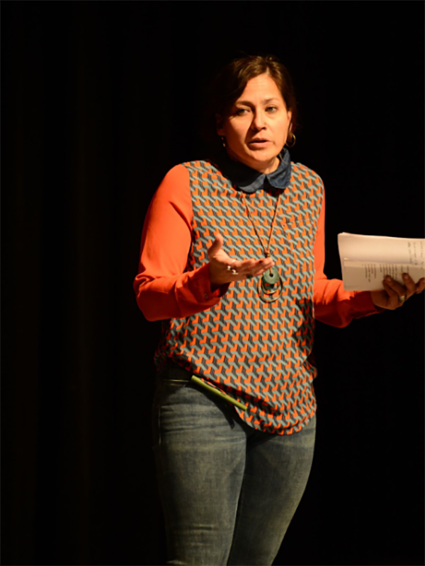 TMU assistant professor at the School of Journalism, Sonya Fatah shares stories from students, teachers and staff about acts of harm in Hamilton public schools (stitched!/Aloysius Wong.)