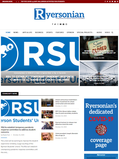 Ryersonian Screen grab