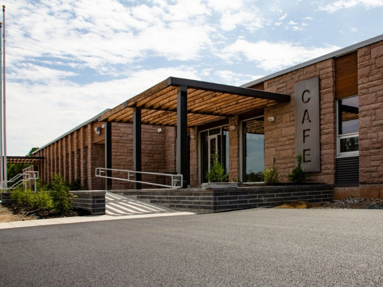 Belledune's municipal building, where RSJ alum Tracy Culligan serves as as village councillor.
