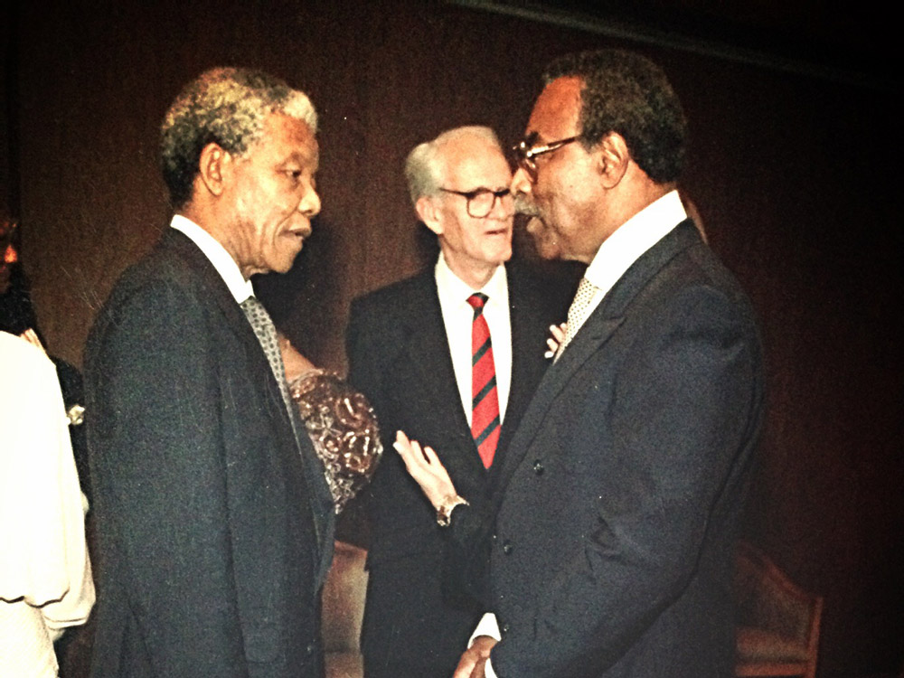 The Honourable Lincoln Alexander with other individuals