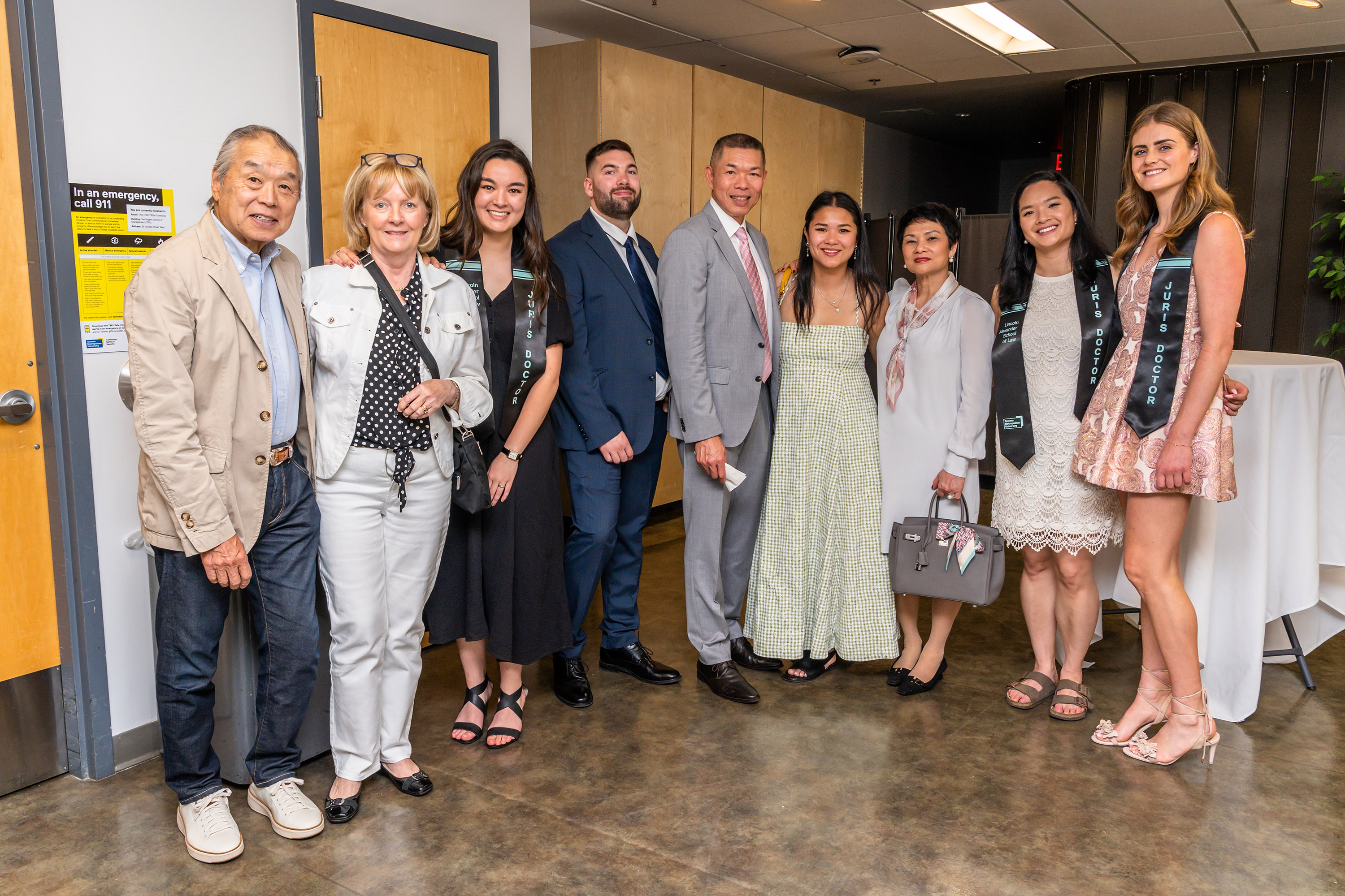 group posing for camera