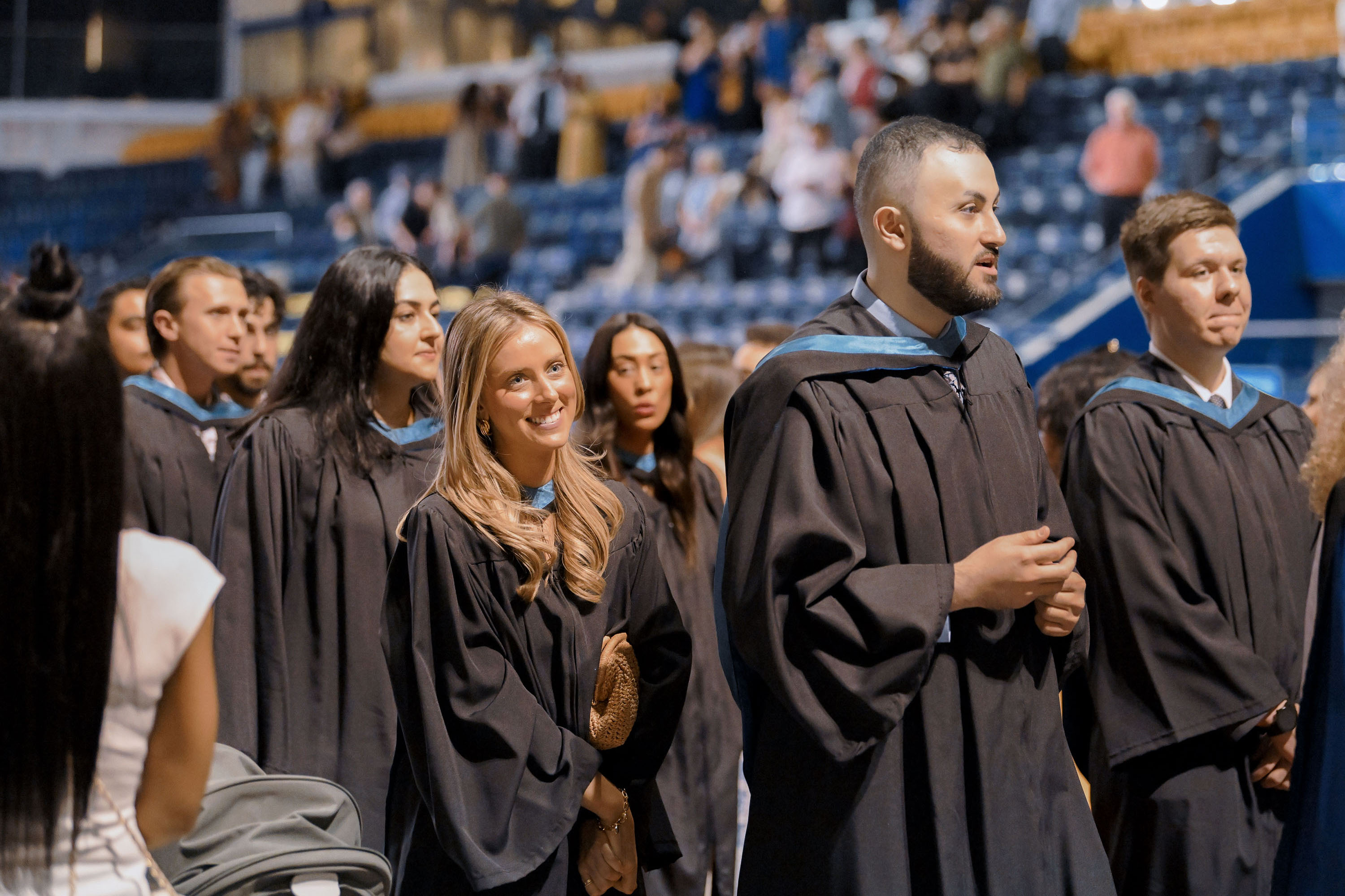 grads walking in procession