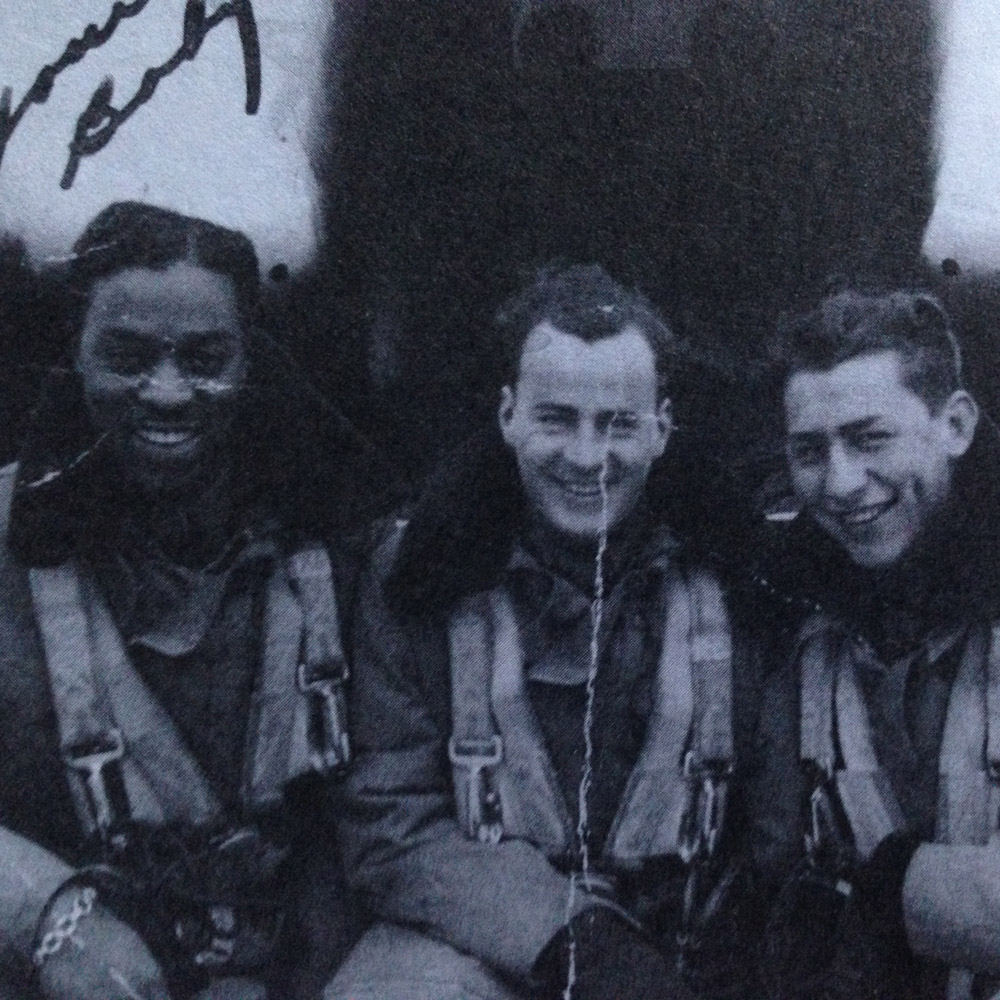 Lincoln Alexander with two men during his time in the air force