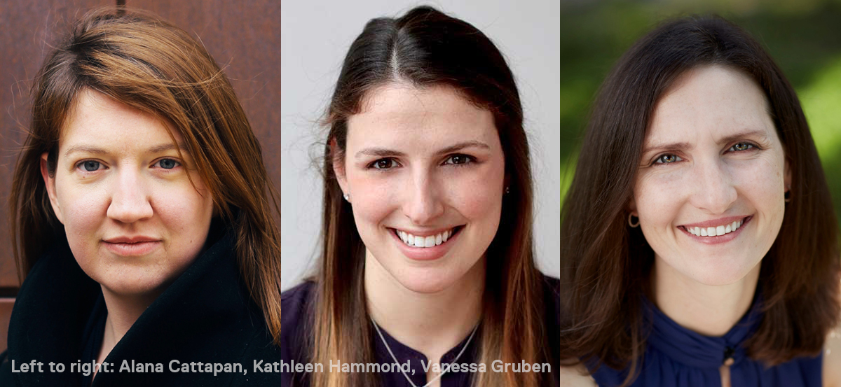 Professors Cattapan, Hammond and Gruben headshots