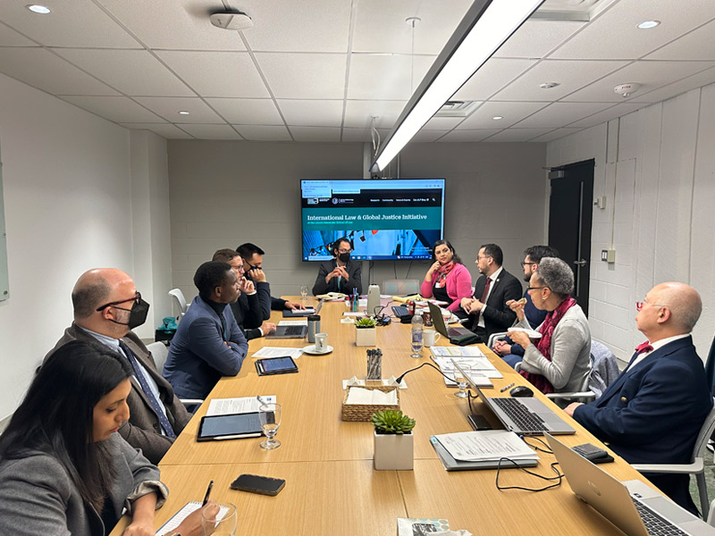 Attendants to meeting between Delegation from the Inter-American Human Rights Commission and academics at the Lincoln Alexander School of Law