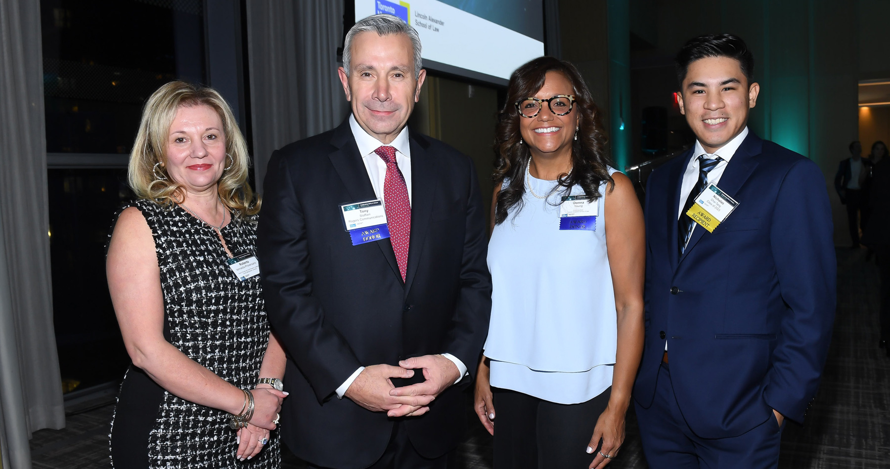 Roberta Iannacito-Provenzano, Tony Staffieri, Donna Young and Nick Chai-Tang