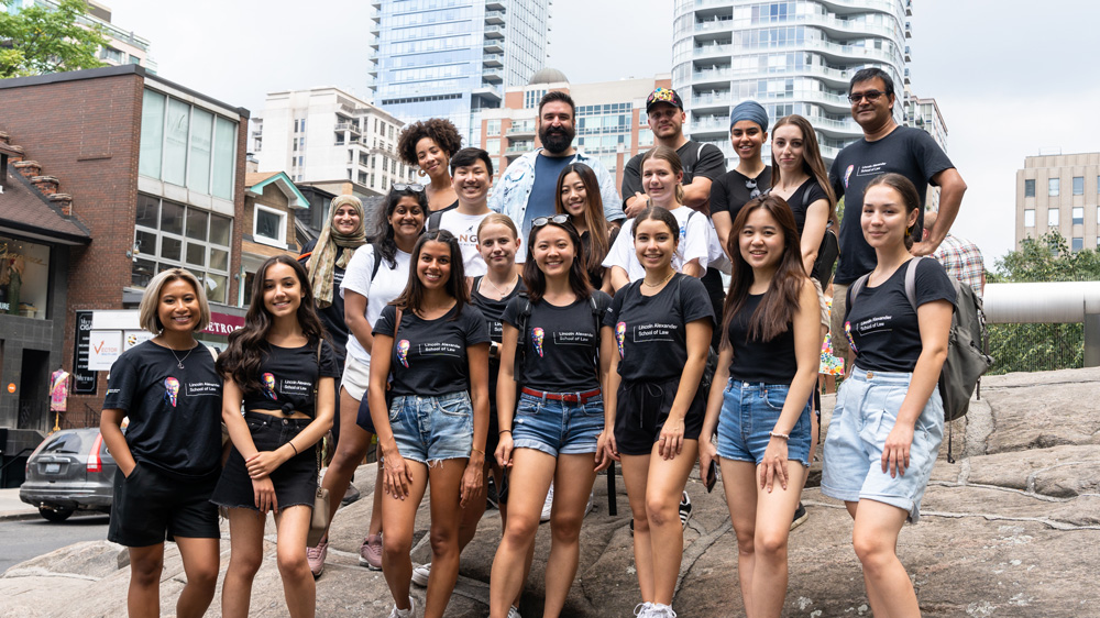 group of students at orientation