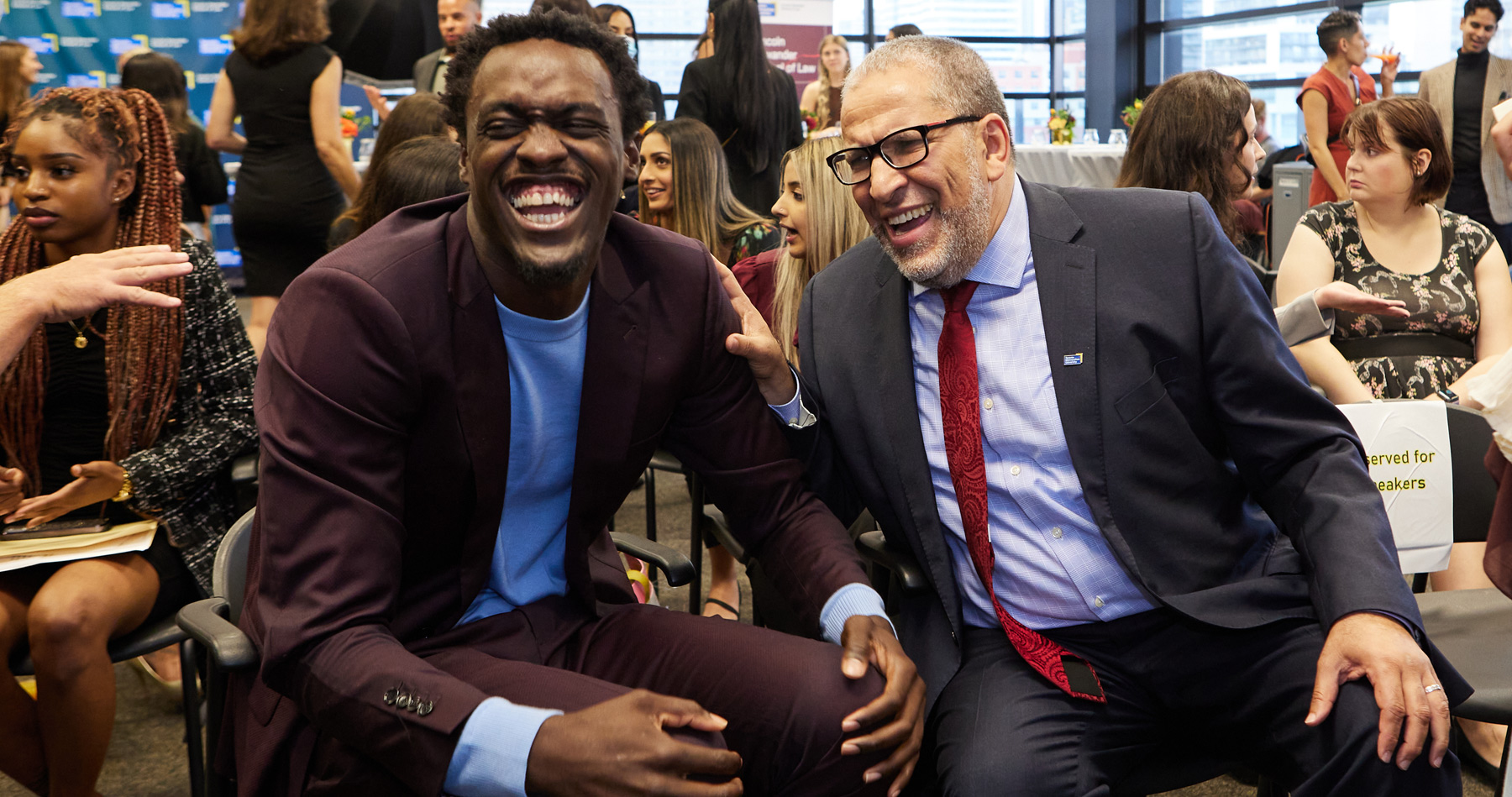 Pascal Siakam and Mohamed Lachemi