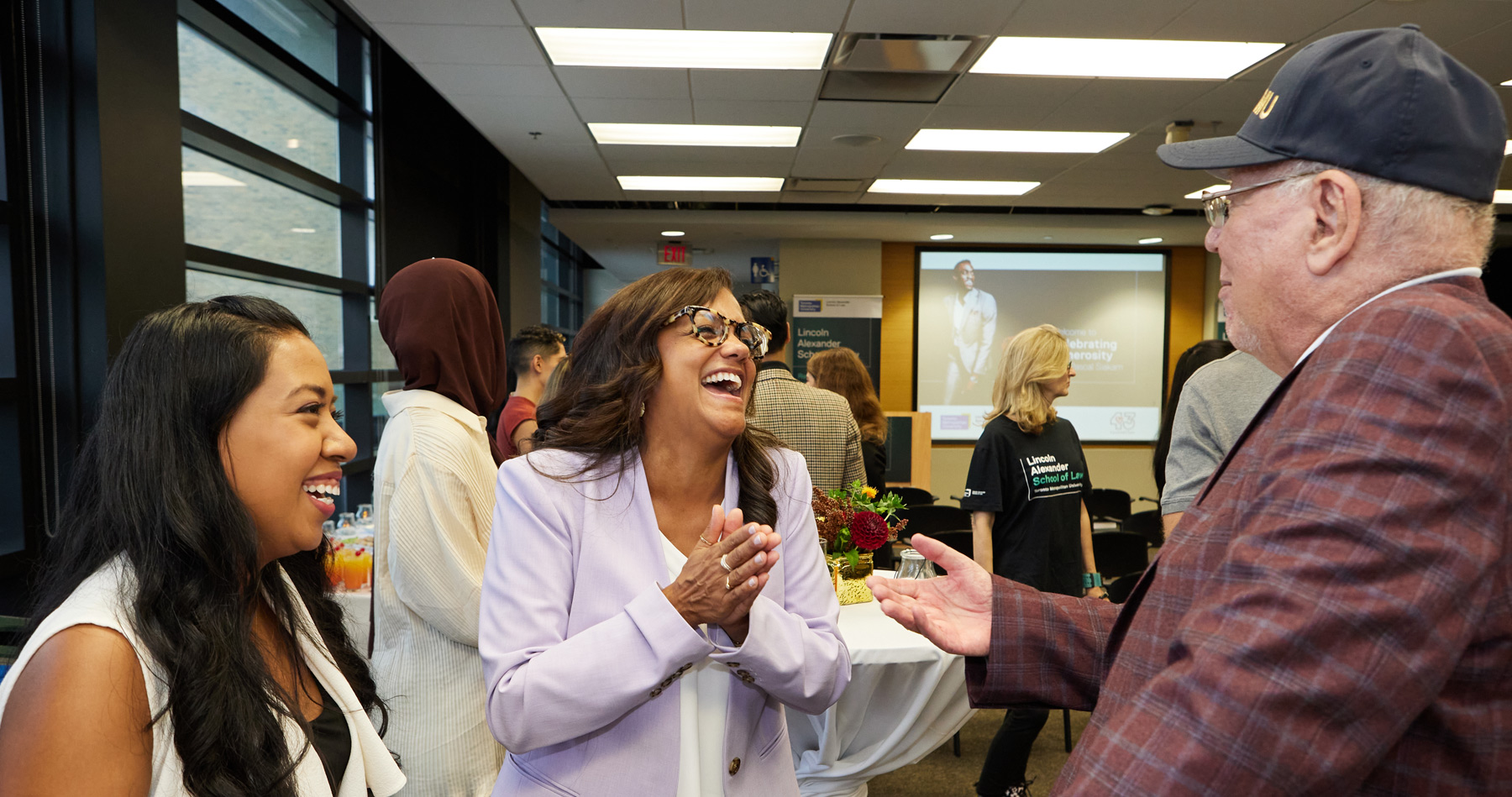 Attendees at the "Celebrating Generosity" event at Lincoln Alexander Law