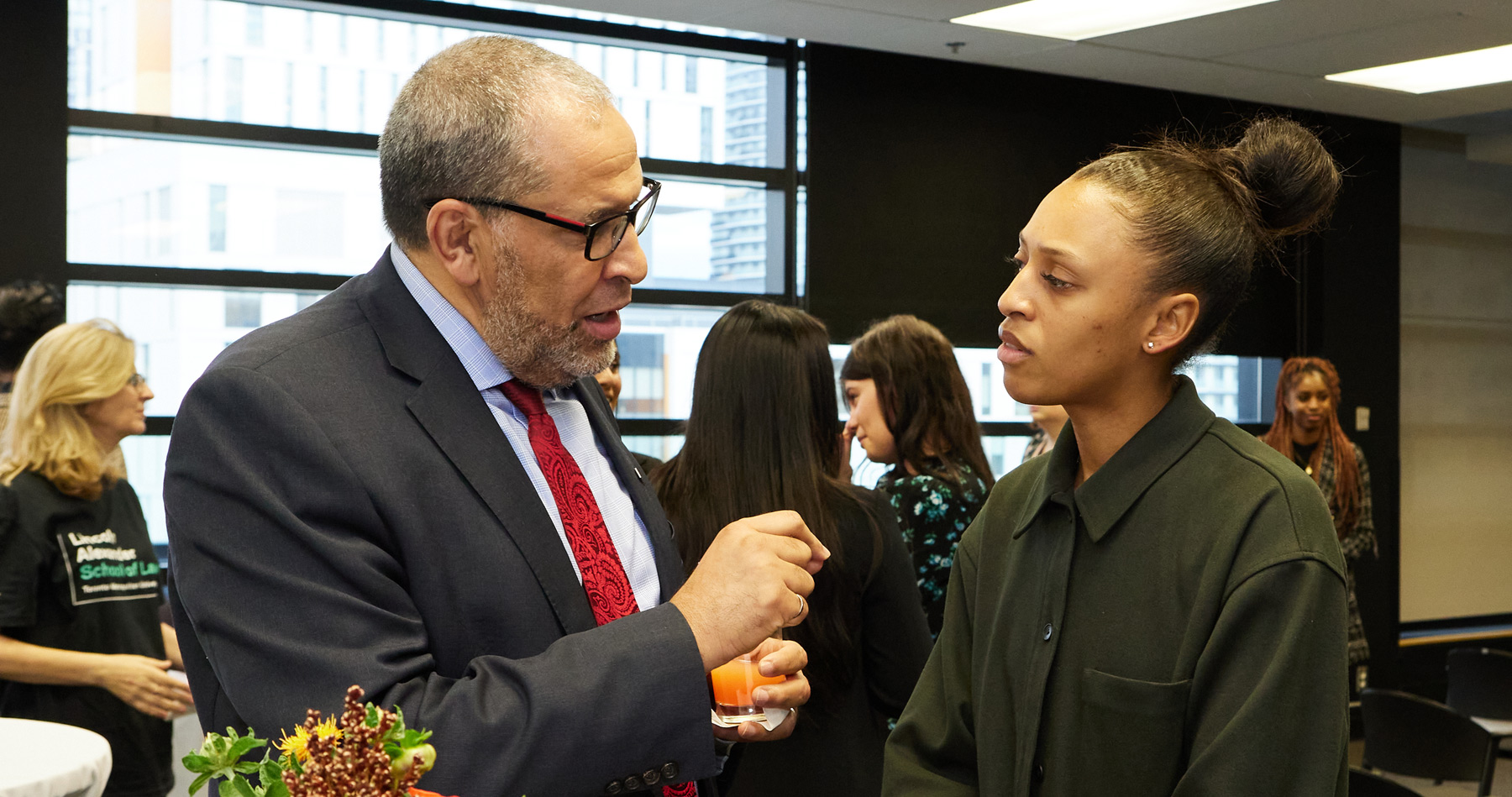 Attendees at the "Celebrating Generosity" event at Lincoln Alexander Law