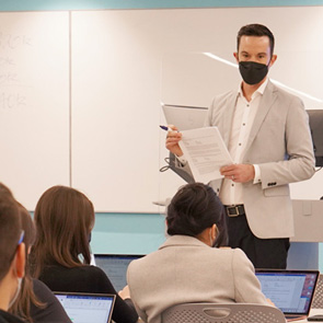 Lincoln Alexander Law students in class with Professor Luke Taylor