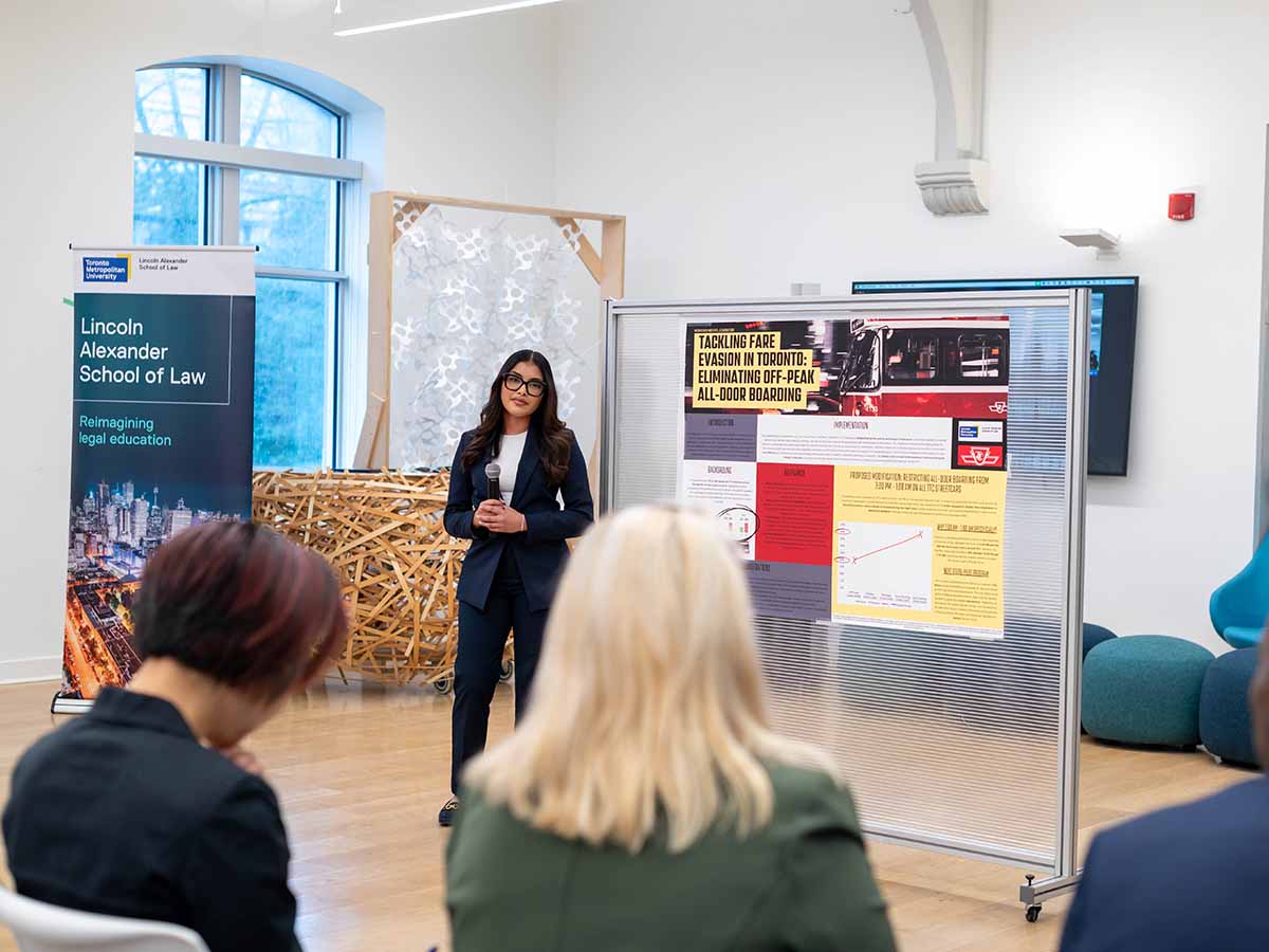 demo day person presenting to audience