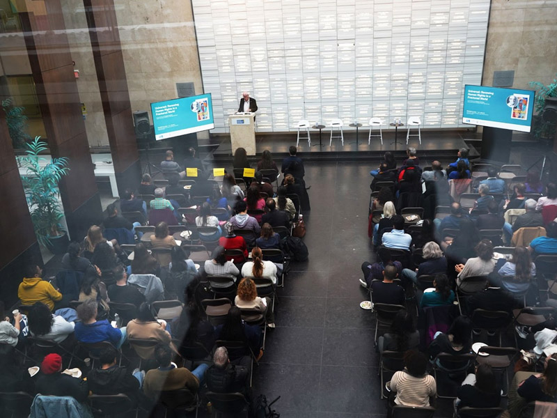 The former Secretary-General of Amnesty International Canada delivered a powerful address to a packed audience at Toronto Metropolitan University.