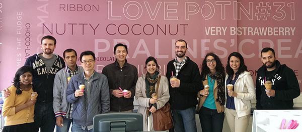 Group photo during an ice cream break in 2015.