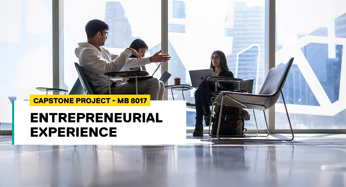 Capstone project MB 8017: Entrepreneurial Experience