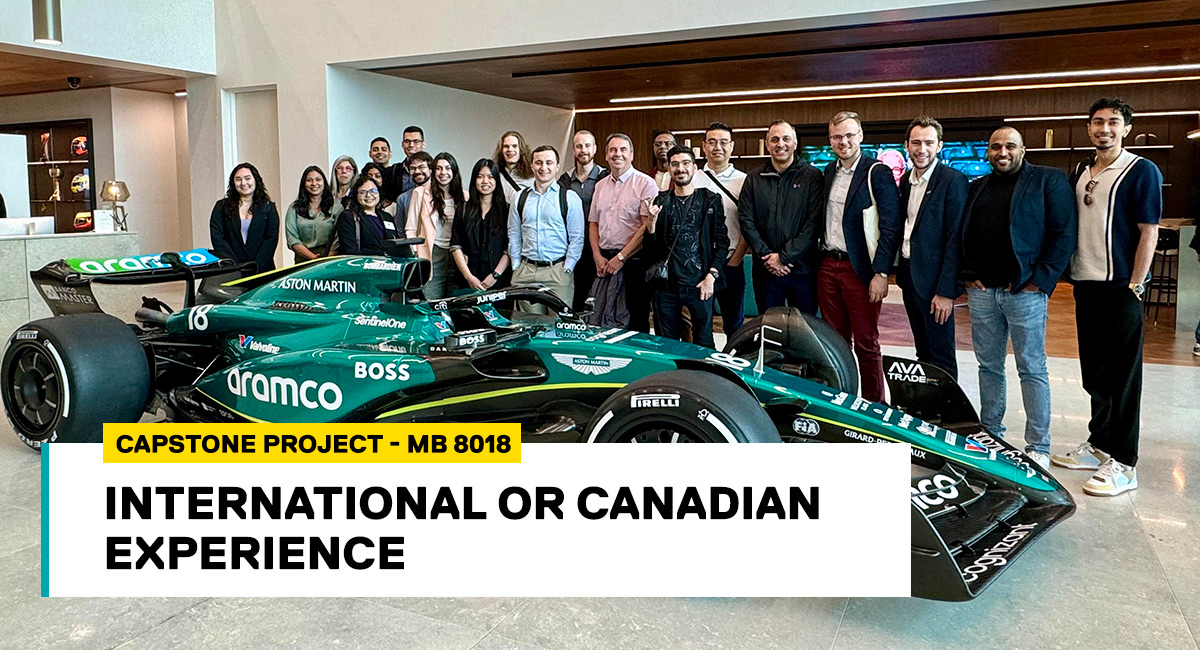 Capstone project MB 8018: International and Canadian Experience