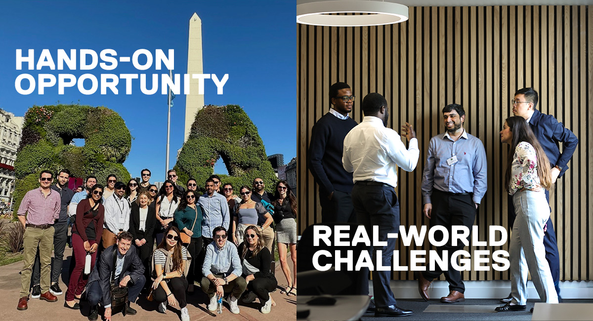 Hands-on opportunity. Real-world challenges.