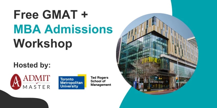 Free GMAT + MBA Admissions Workshop hosted by Admit Master