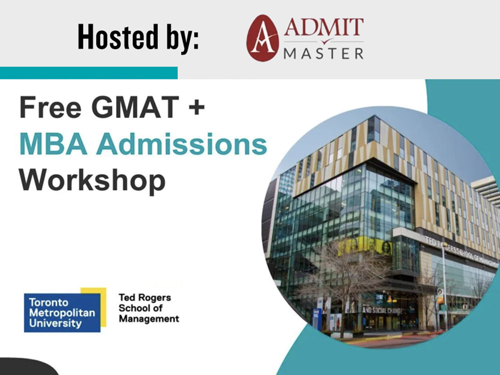 Free GMAT + MBA Admissions Workshop hosted by Admit Master