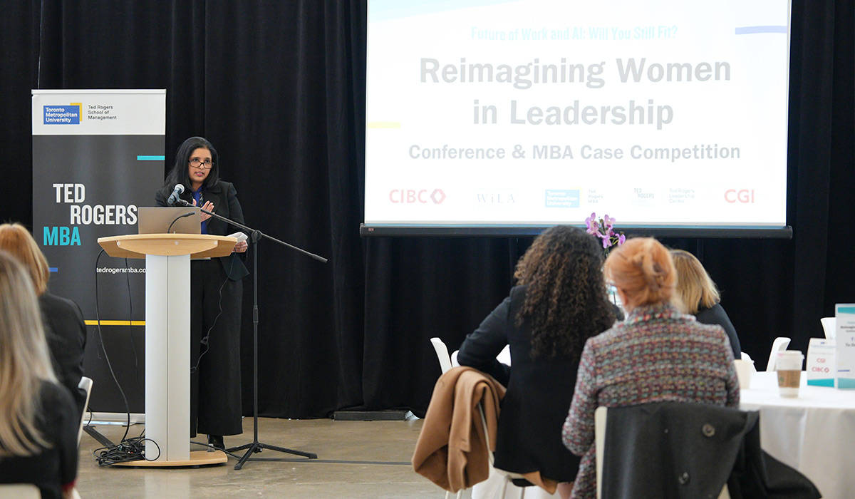 attendees and participants of the 2025 RWIL Conference and MBA Case Competition event 