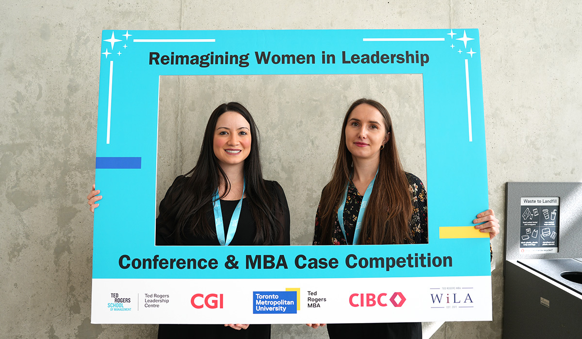 attendees and participants of the 2025 RWIL Conference and MBA Case Competition event 