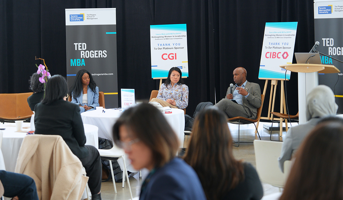 attendees and participants of the 2025 RWIL Conference and MBA Case Competition event 