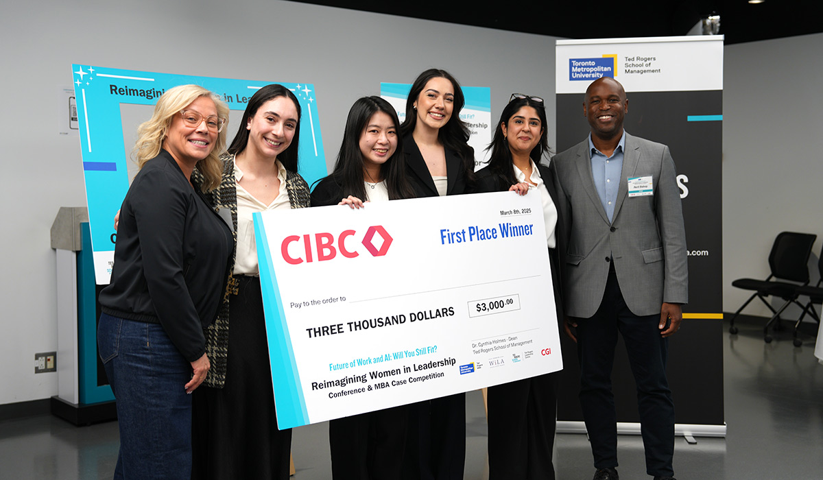 attendees and participants of the 2025 RWIL Conference and MBA Case Competition event 