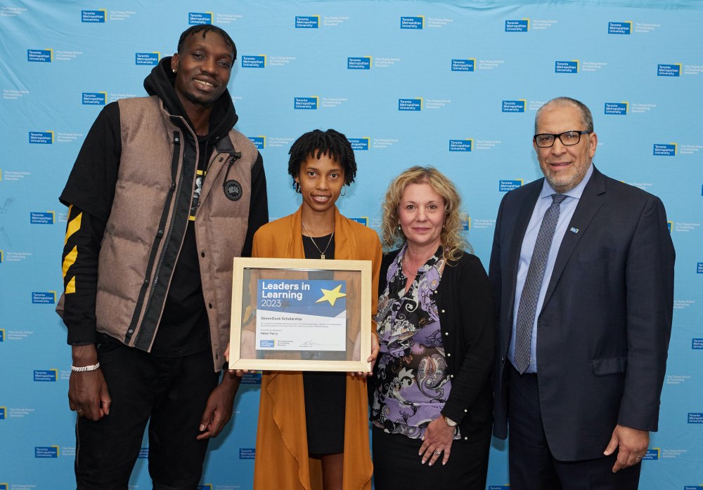 Chris Boucher, Helen Harry, Roberta Iannacito-Provenzano and Mohamed Lachemi