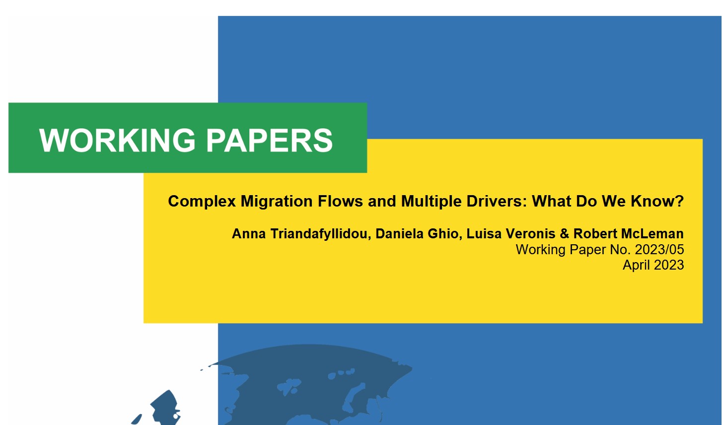 Working Papers. Complex Migration Flows and Multiple Drivers: What Do We Know?